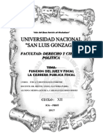 Deontologia Forense - Juez y Fiscal