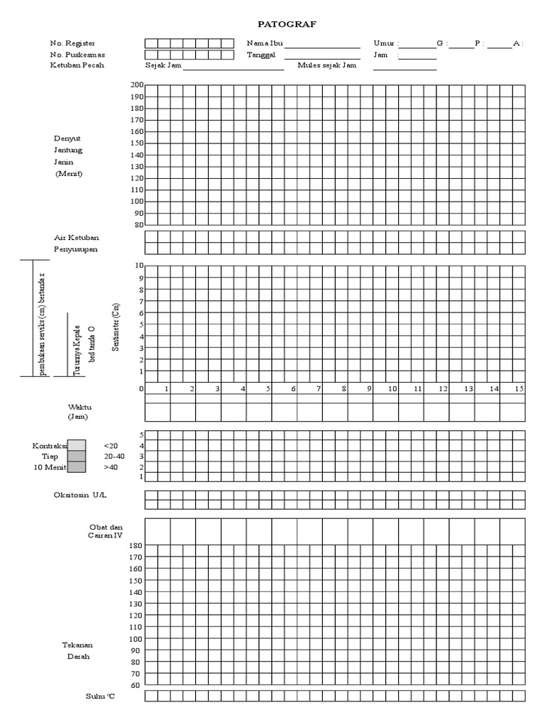 Panduan Penggunaan Partograf Persalinan | PDF