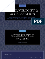 Speed, Velocity & Acceleration (Physics Report)