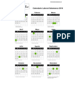 Calendario Laboral Salamanca