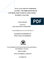 Experimental Analysis of Composite Voided Web Steel and Fibre Reinforced Concrete Structure by Using Finite Element Analysis