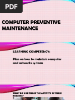 Computer Preventive Maintenance