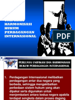 Unifikasi Dan Harmonisasi Hukum Perdagangan Internasional