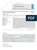 How Automated Feedback Through Text Mining Changes Plagiaristic Behavior in Online Assignments