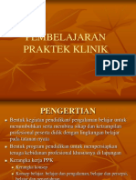 Pembelajaran Praktek Klinik