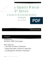 Highway Capacity Manual 6 Edition: TH A Guide For Multimodal Mobility Analysis