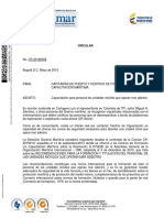 Circular CR-20160058 Capacitación para Personal de Unidades Móviles Que Operan Mar Adentro