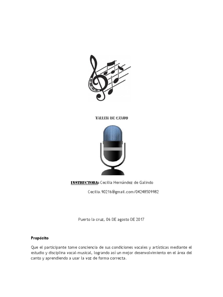 Técnicas de Canto y Cuidado Vocal | PDF | Canto | Entretenimiento (general)