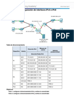 4.1.3.5 Packet Tracer - Configuring IPv4 and IPv6 Interfaces Instructions