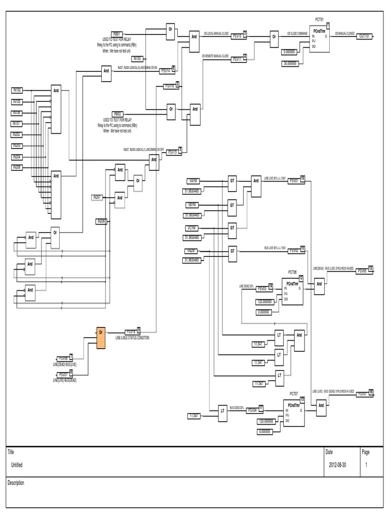 SEL-751 Relay Logic Diagrams | PDF | Relay | Manufactured Goods