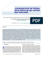 Simulación Computacional de Fluidos en Micorturbina Wolica de Eje Vertical Tipo Helicoidal PDF