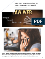 Lawweb.in-whether Advocate Can Be Prosecuted on Basis of His Phone Chat With Accused