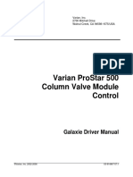 Varian Prostar 500 Column Valve Module Control: Galaxie Driver Manual