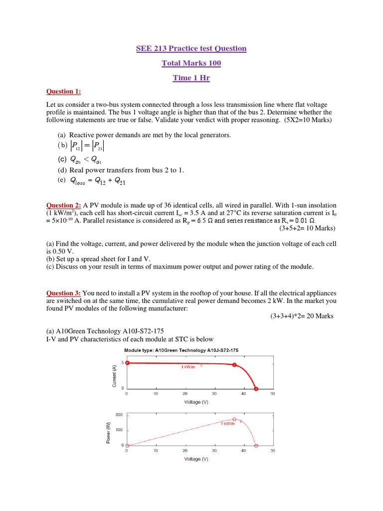 1 Practise-Questions | PDF | Electrical Engineering | Electromagnetism