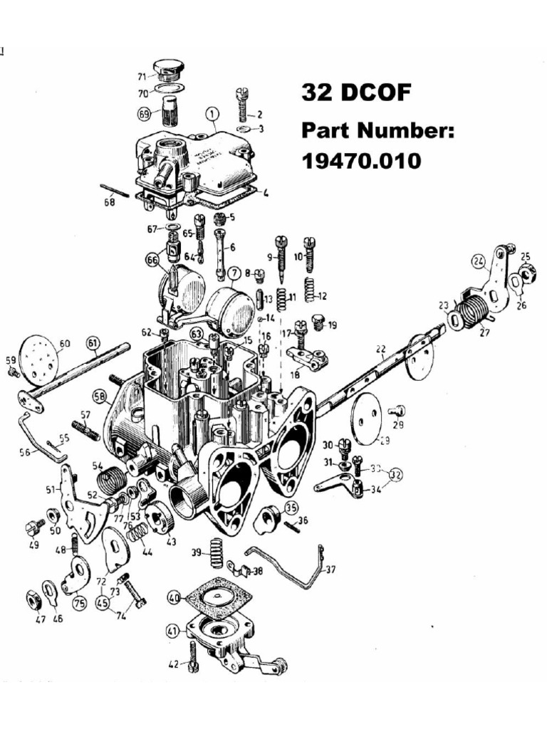 erCarburettors Parts Diagrams and Part Numbers Carburetor Throttle