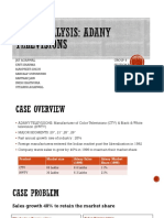 Adany Televisions Sales Growth Strategy for 1996