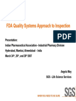 FDA Quality Systems Approach To Inspections 0307