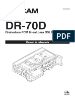 Manual grabadora DR70D Tascam