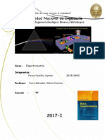 Informe 1 Espectrometria