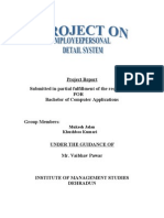 Project Report Submitted in Partial Fulfillment of The Requirement FOR Bachelor of Computer Applications