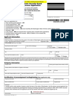 Private Security Guard License Application: Applicant Information