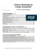 Apostila Opção Concurso Camara Municipal Campo Grande/MS
