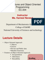 Data Structures and Object Oriented Programming EC-204: Instructor Ms. Kanwal Naveed