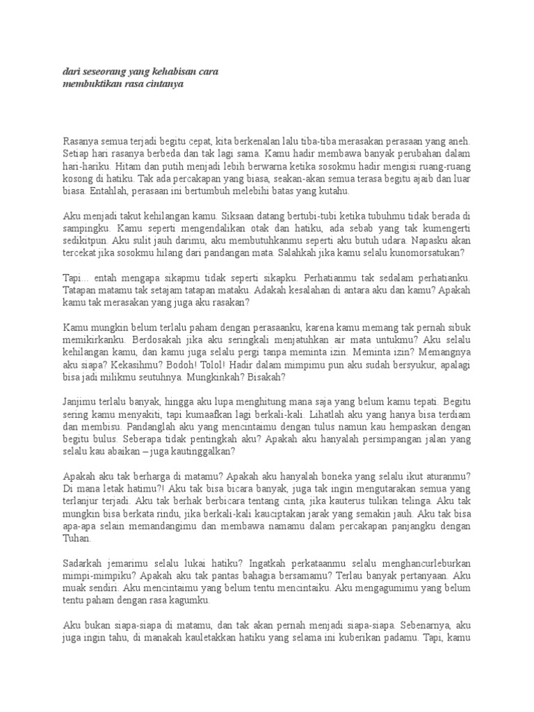 Dari Seseorang Yang Kehabisan Cara Pdf