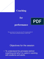 Coaching For Performance (PowerPoint Presentation)