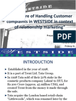 Procedure of Handling Customer Complaints in WESTSIDE in Context of Relationship Marketing