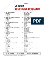 Grammar Quiz: Yes/No Questions (Present)