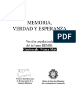 memoria verdad y esperanza