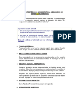 Términos de Referencia para La Adquisicion de Bienes, Servicios y Consultoría en General