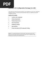 Welcome To FM Configuration Package V1.0 SP2: Readme File Contents