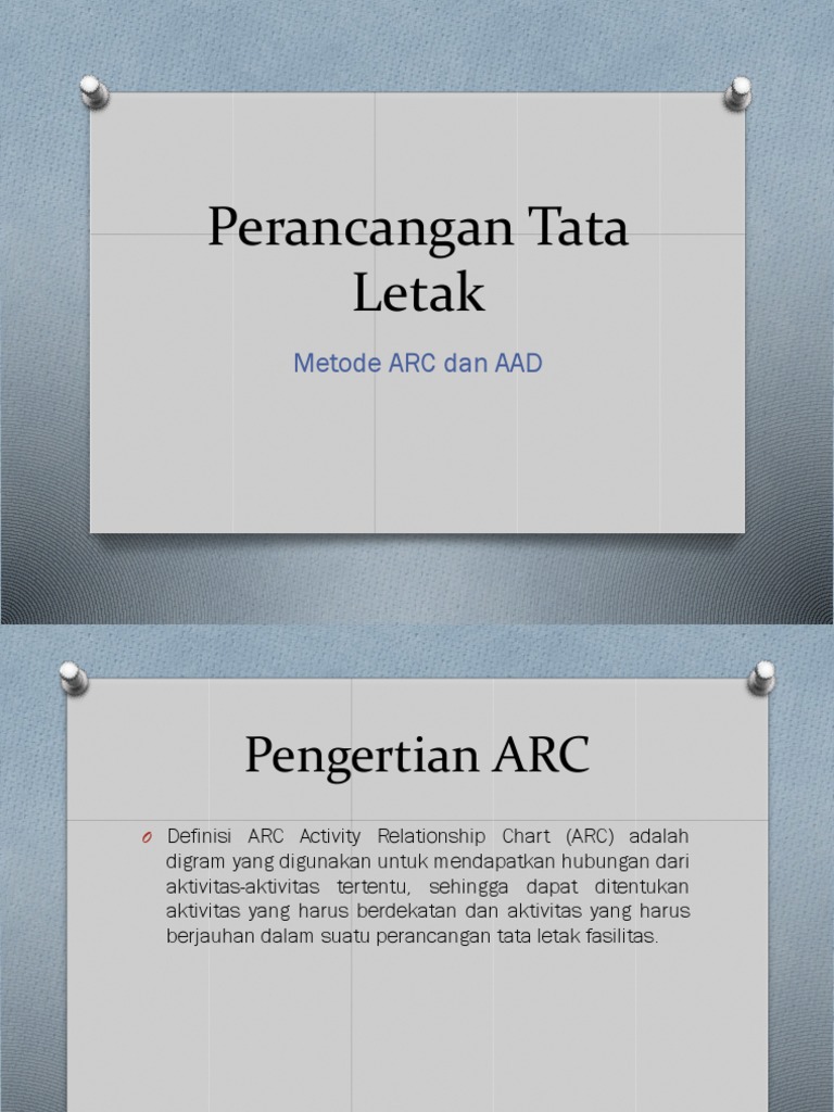 Metode ARC dalam Perancangan Tata Letak | PDF