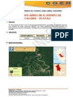 UCAYALI - Coronel Portillo - Calleria Accidente Aereo (Reporte Preliminar)
