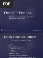 Drupal 7 Entities: Entities, Nodes, Fields, The Entity API &