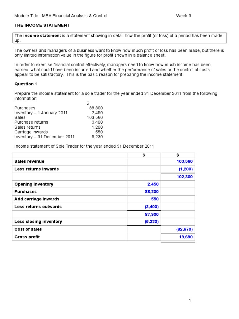 BST511 Lecture 3 - Is Answers | PDF | Book Value | Depreciation