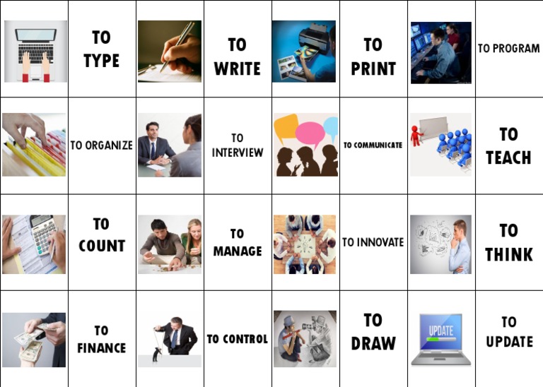 Verbs in An Office PDF