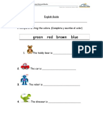 Green Red Brown Blue: English Guide