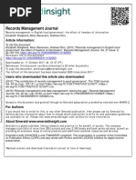 Records Management Journal: Article Information