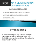 Clasificacion de Los Seres Vivos Y Taxonomia