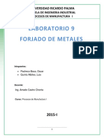 Lab #9 Forjado de Metales