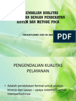 Pengendalian Kualitas Pelayanan Dengan Metode P-D-C-A