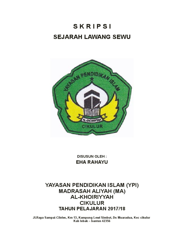 Judul Skripsi Sejarah