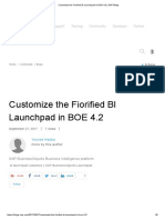 Customize the Fiorified BI Launchpad in BOE 4