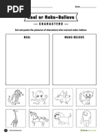 Identify Real Or Make Believe Fact Or Non Fact Pdf Opinion