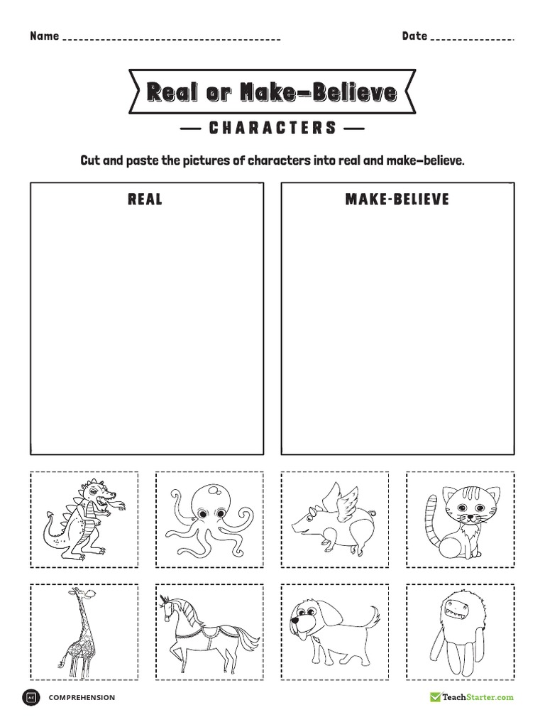 teachstarter-real-or-make-believe-animal-picture-sorting-worksheet