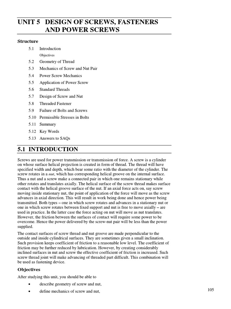 Design of Fasteners PDF | PDF | Technology & Engineering