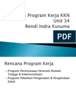 Rencana Program Kerja KKN Unit 34